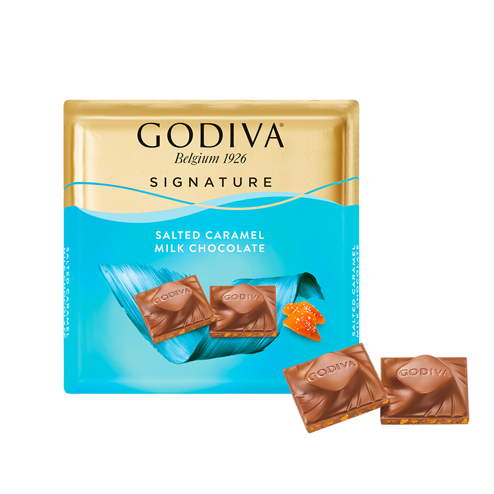 Tuzlu Karamelli Sütlü Kare Çikolata, 60 gr