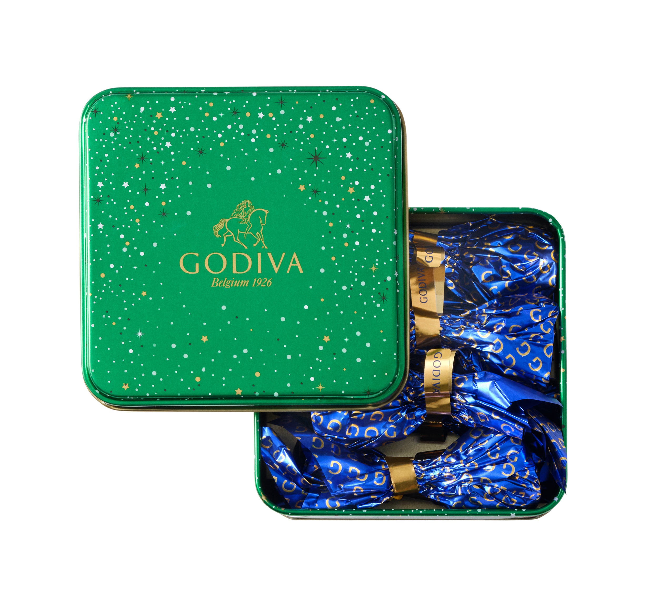 Yeşil Yeni Yıl Metal Kutu