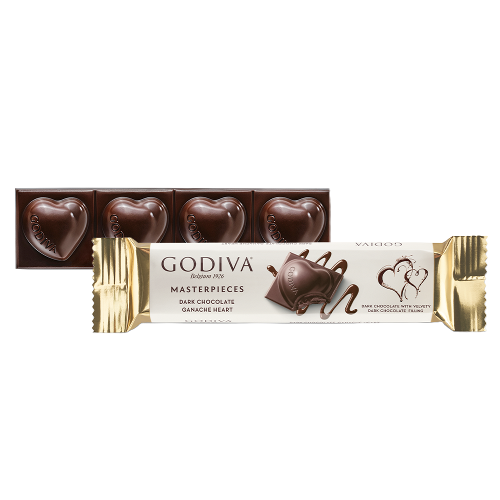 Masterpieces Dark Chocolate Heart Ganache Bar (30 gr)