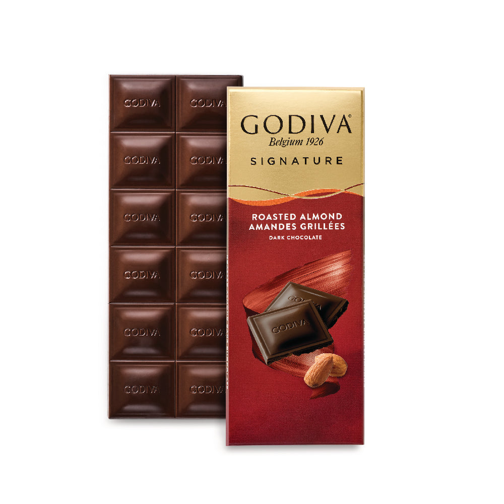 Kavrulmuş Bademli %72 Bitter Tablet Çikolata, 90 gr