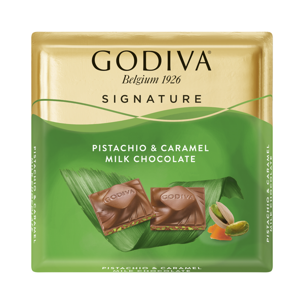 Antep Fıstık Karamel Kare Çikolata, 60 gr