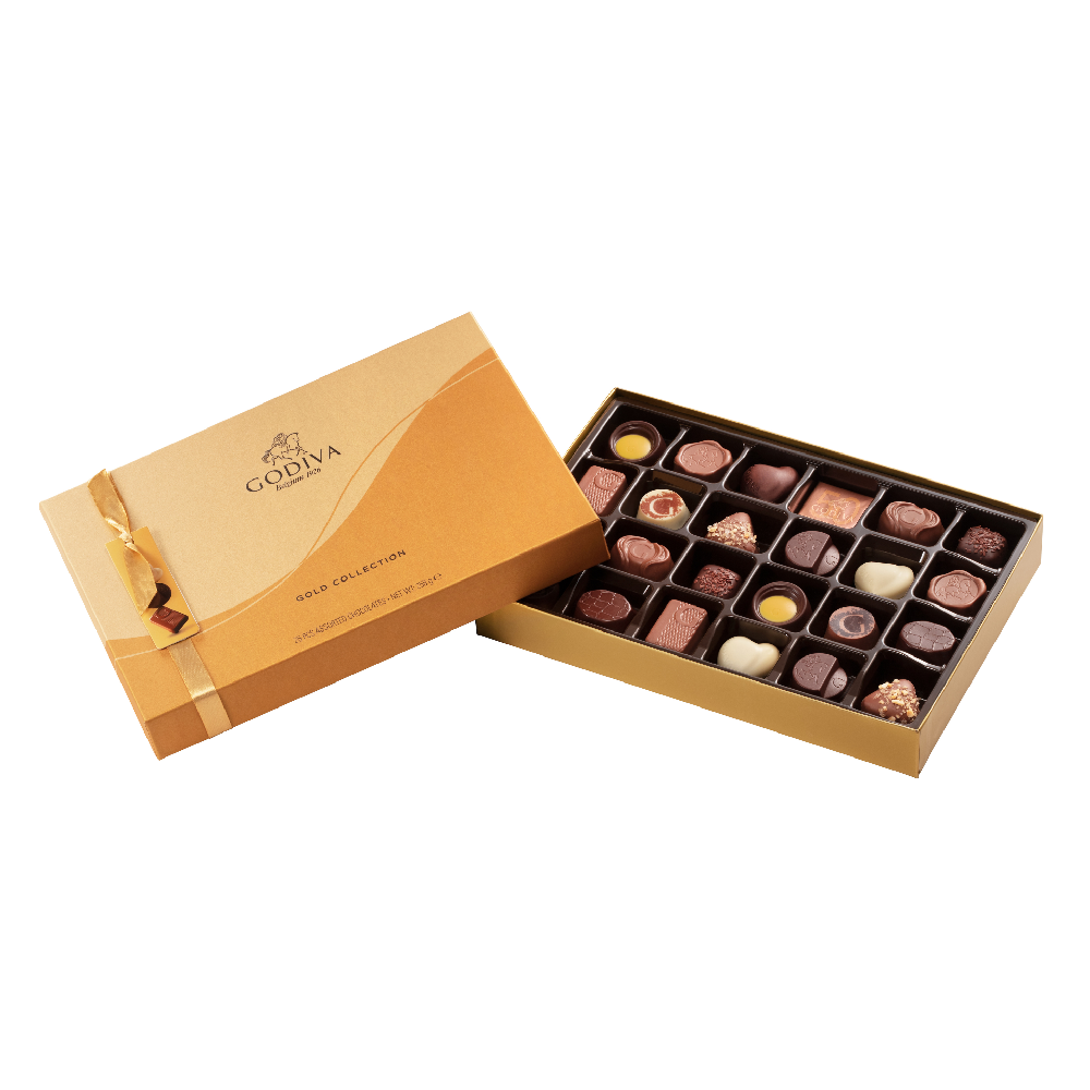 Gold Rigid Box, 25 Adet Pralin