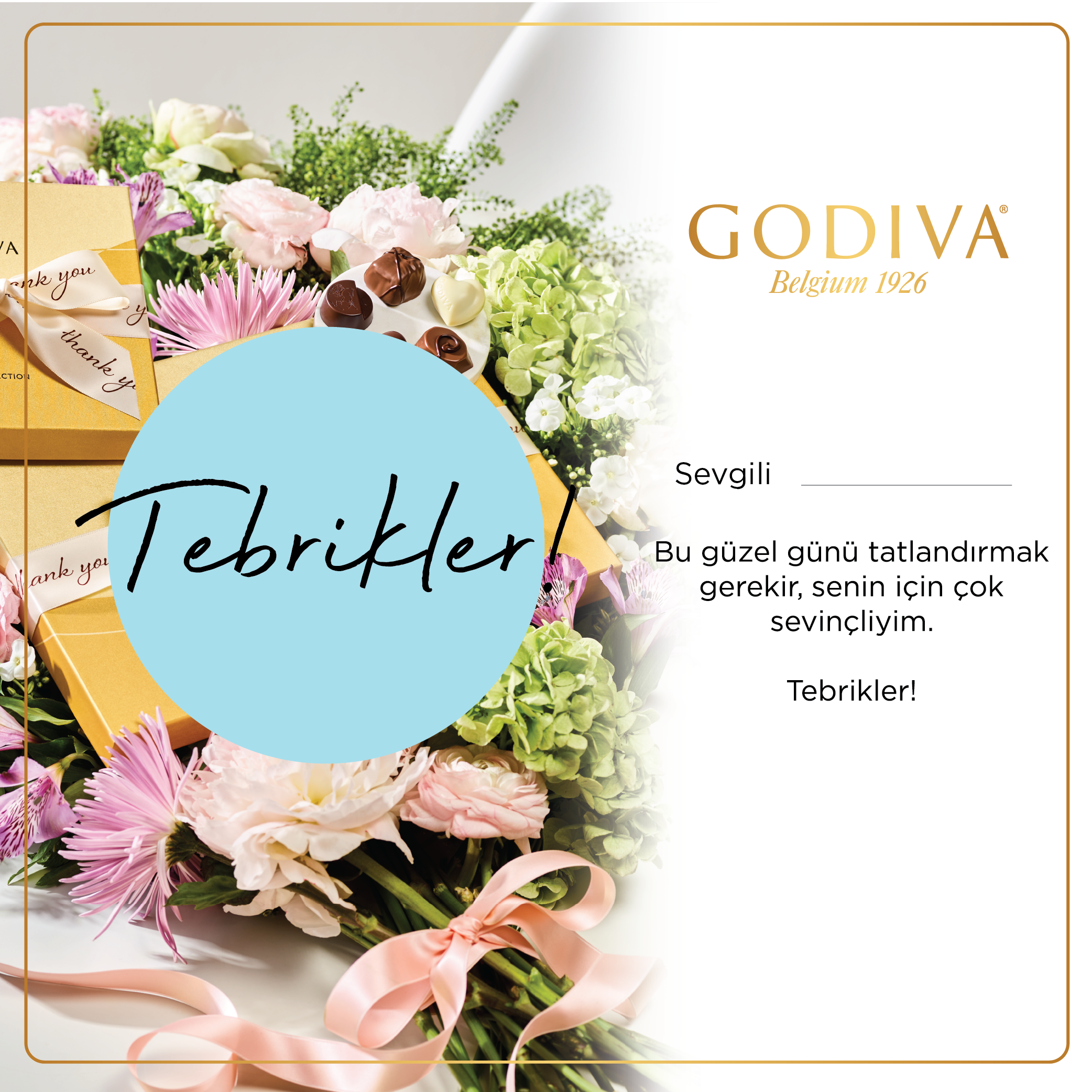 Tebrikler Hediye Kartı