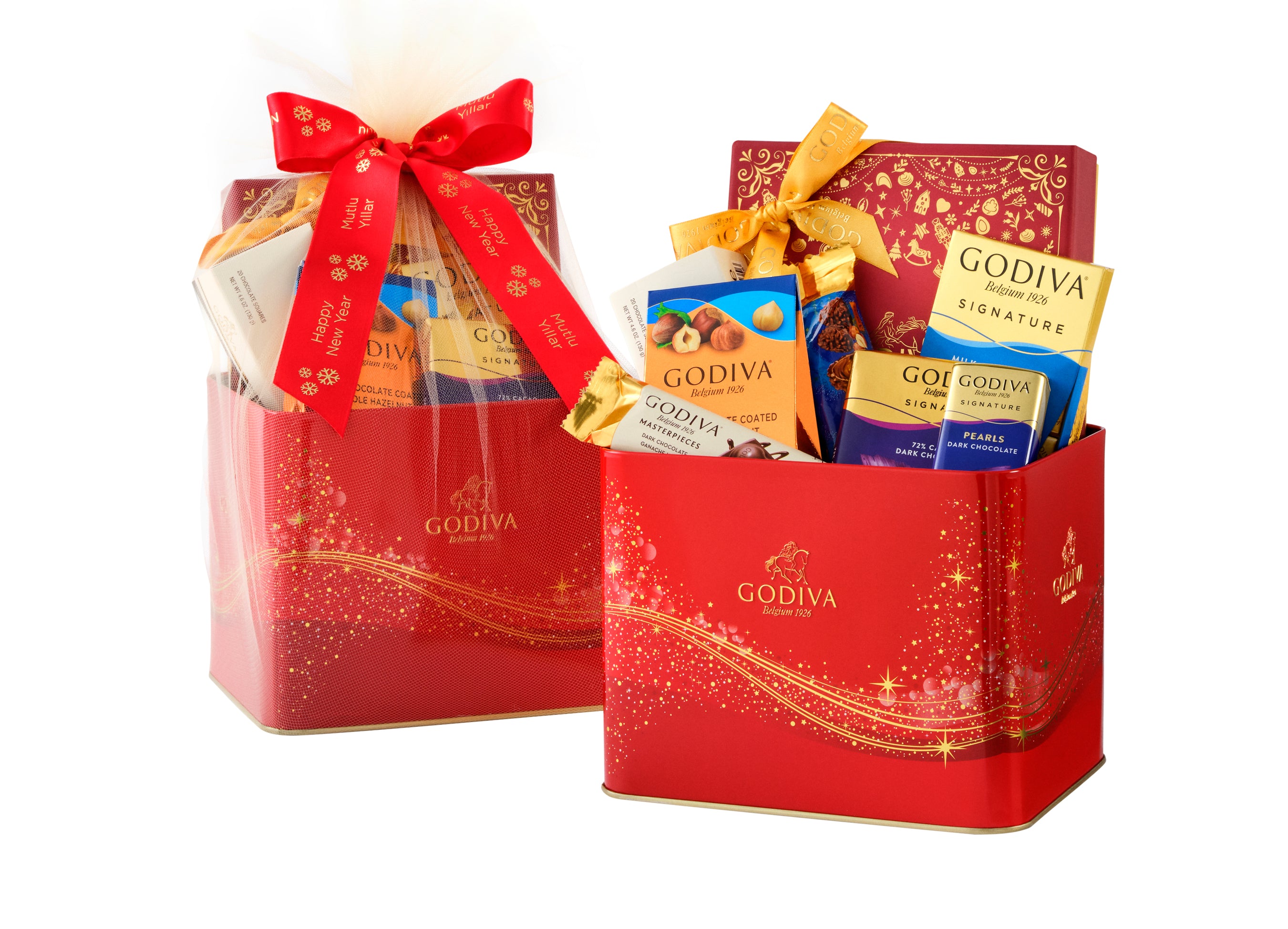 Metal Işıltılı Kırmızı Kutu